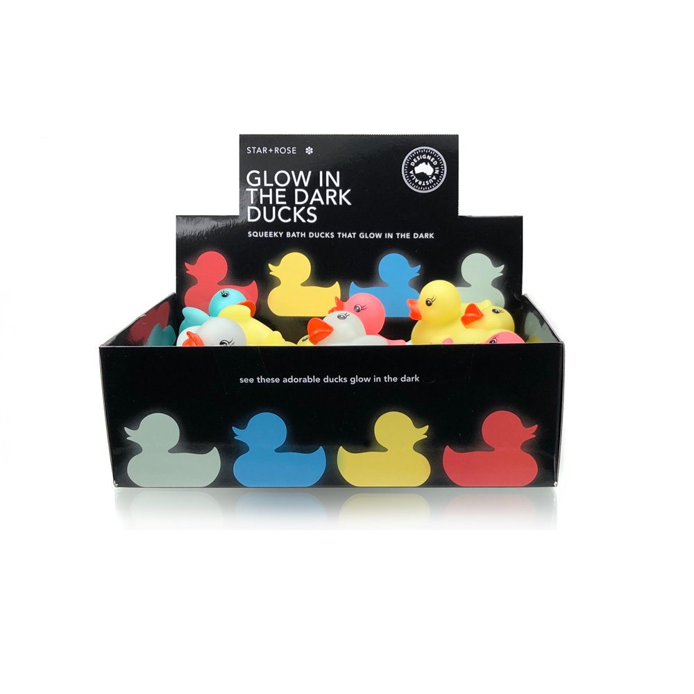 Glow in the dark ducks (Display of 24) Glow in the dark ducks (Display of 24)