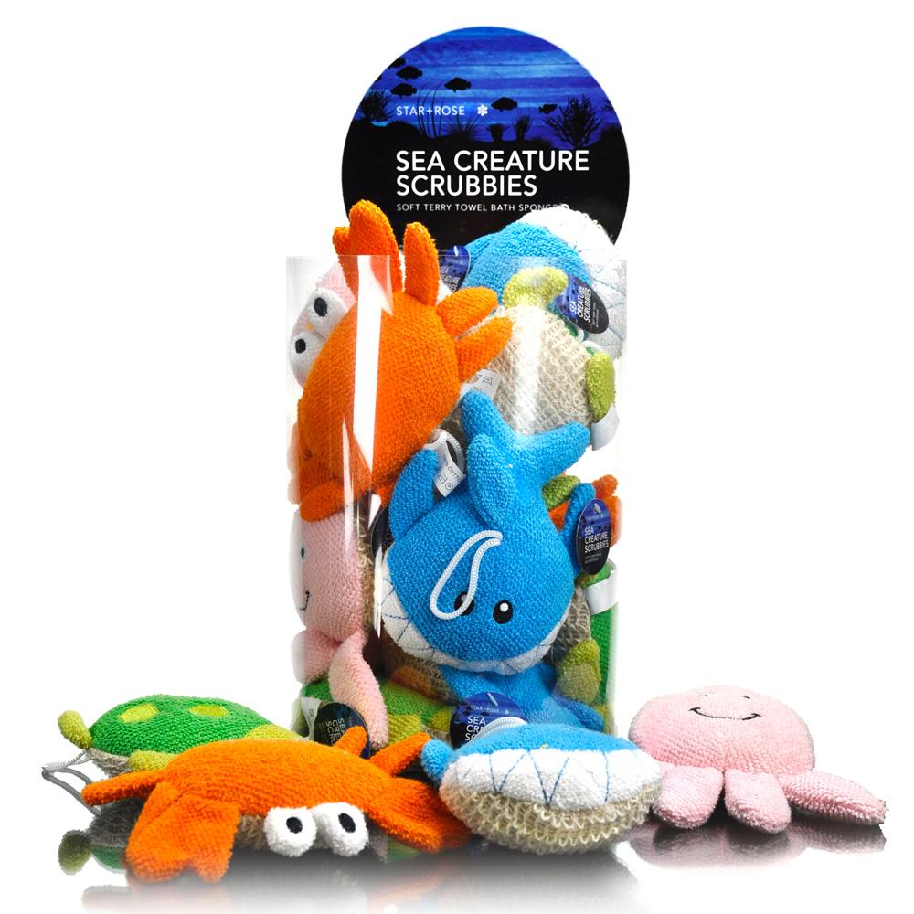 Sea Creature bath scrubbies Sea Creature bath scrubbies