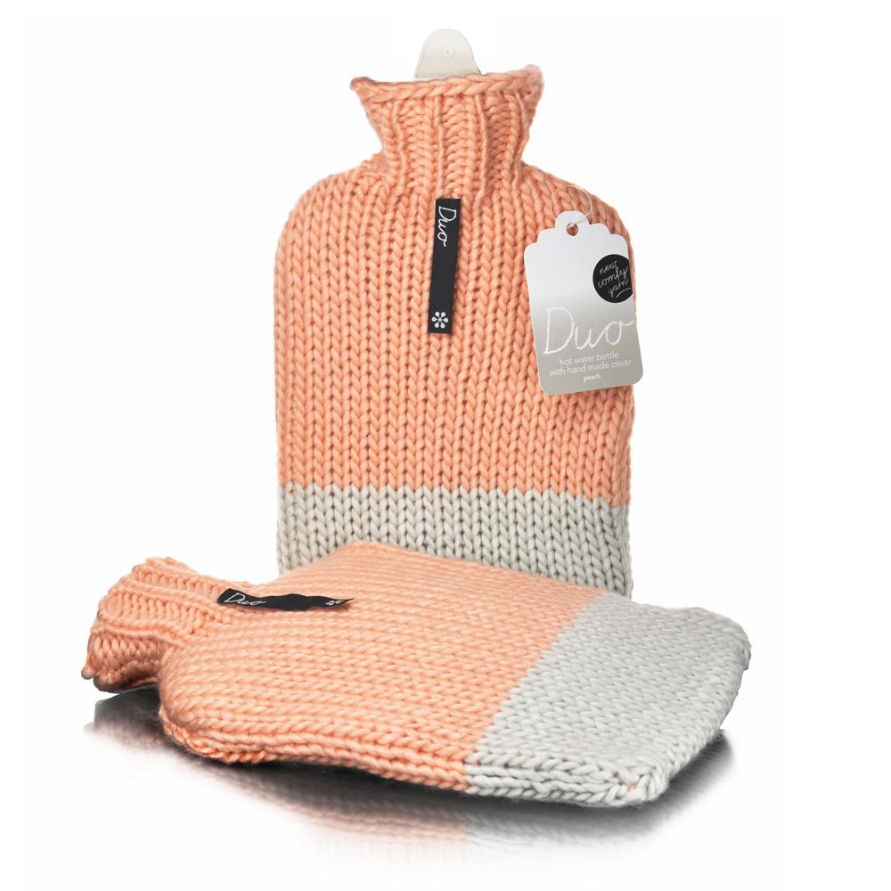 Duo Peach hot water bottle - Click to enlarge