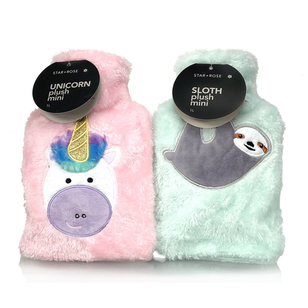 Unicorn Plush Mini Hot water bottle with Cover 1L Unicorn Plush Mini Hot water bottle with Cover 1L