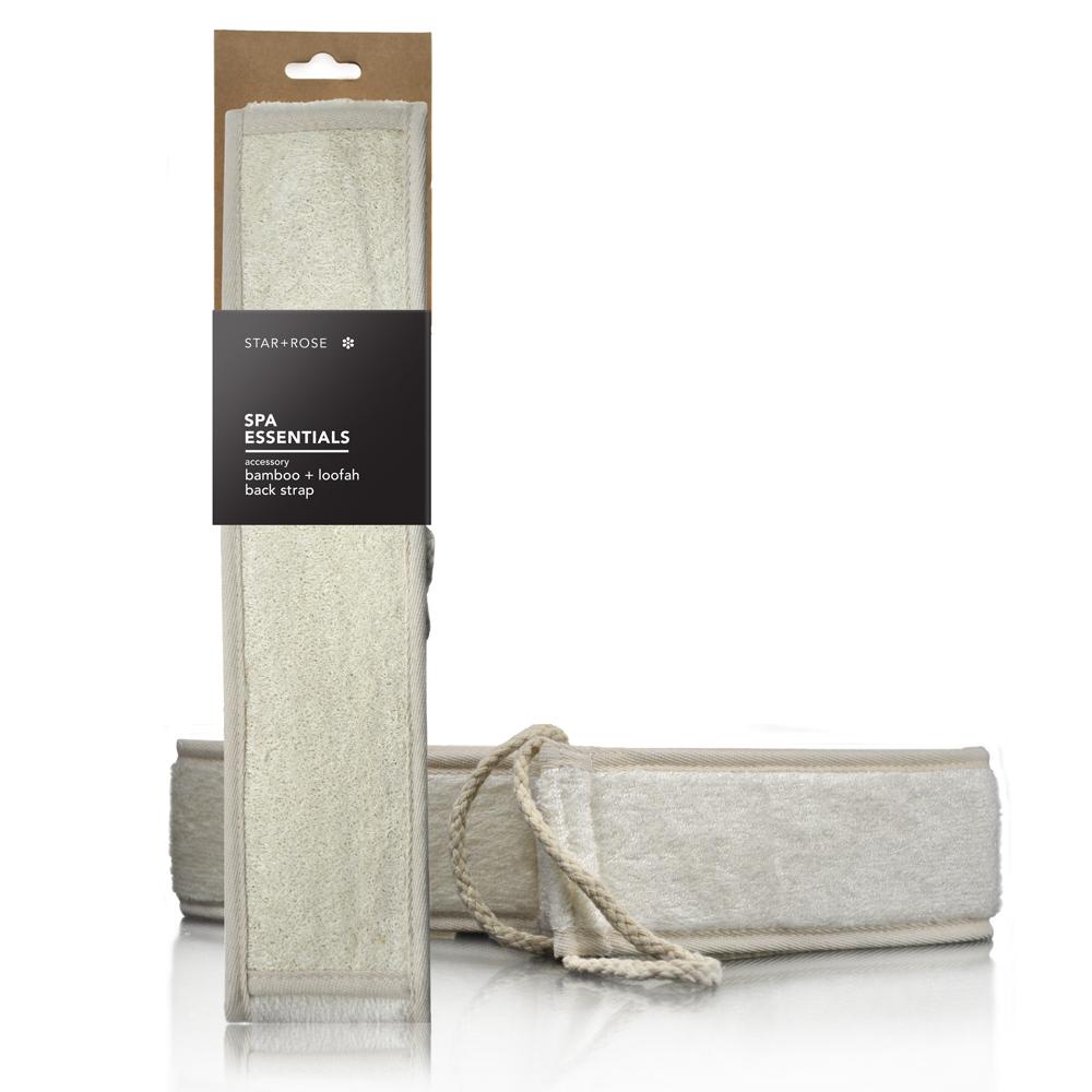 Bamboo & Loofah Back Strap - Click to enlarge