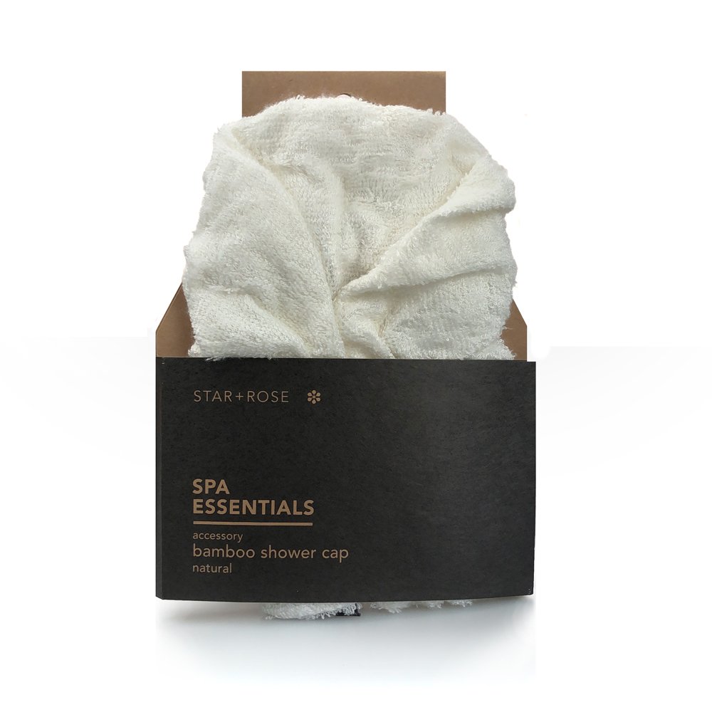 Bamboo Shower Cap - Natural Bamboo Shower Cap - Natural