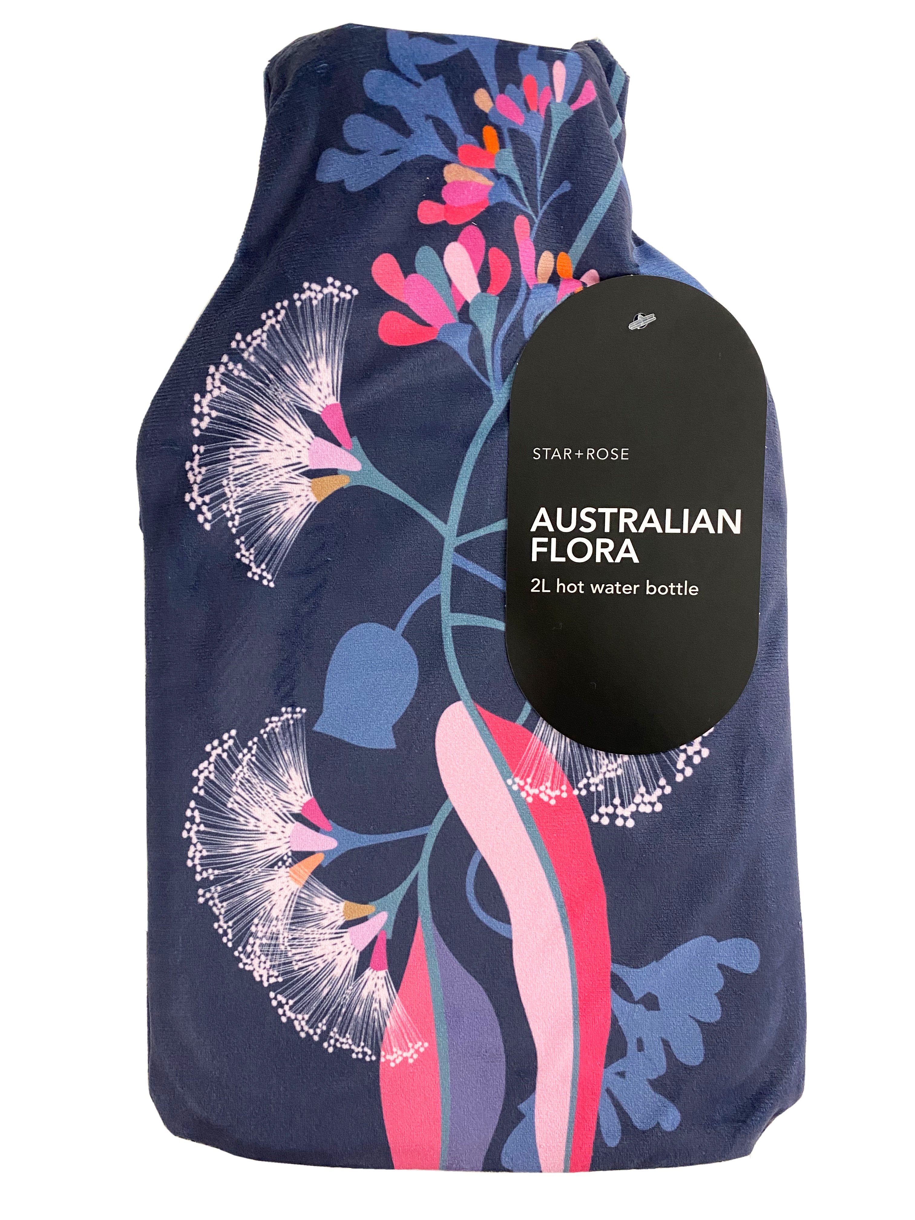 Australian Flora Hot water Bottle with cover 2L - Click for more info